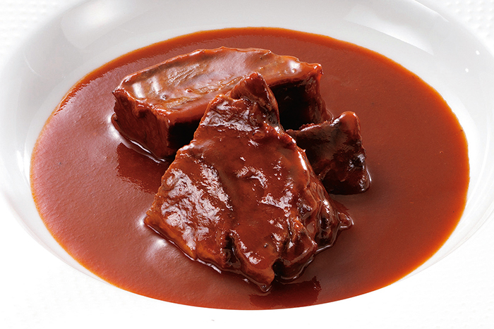牛ほほ肉の赤ワイン煮 デミグラスソース ホテル向け, レストラン向け向けの業務用食材｜牛ほほ肉の赤ワイン煮 デミグラスソース