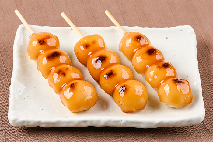 焼き目付き みたらし串団子
